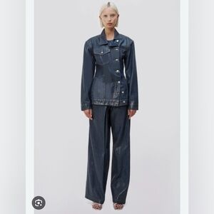 Simkhai Chantal Coated Denim Jacket
